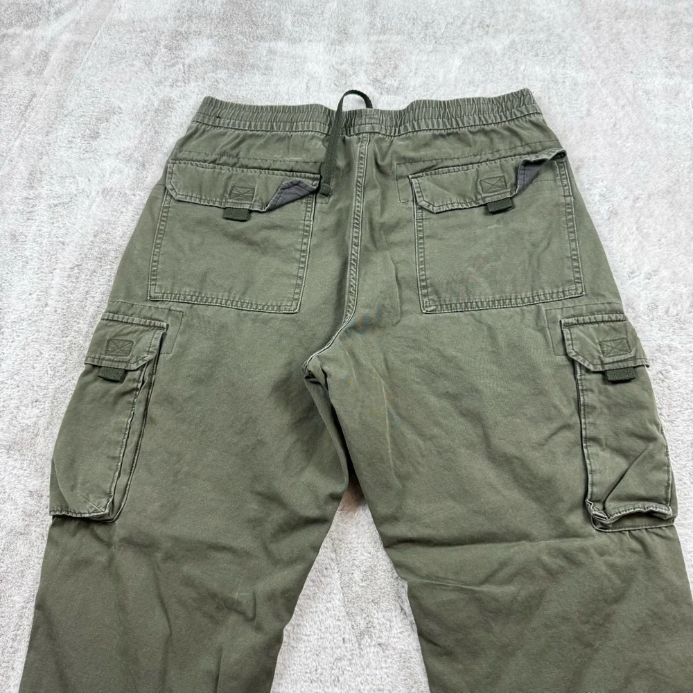 Abercrombie fitch military cargo pants men’s size Medium‎ 32X28 olive green